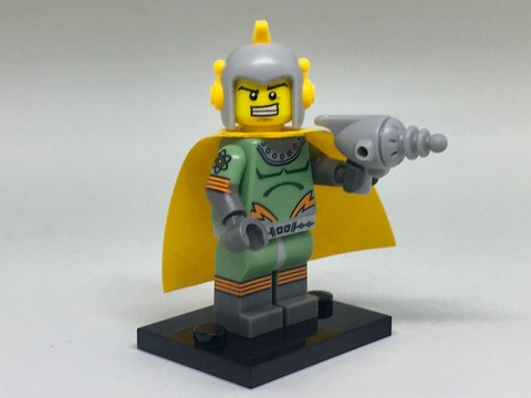 Retro Space Hero, Series 17 (Complete Set with Stand and Accessories)